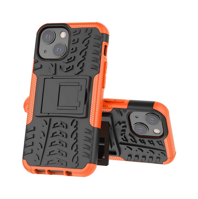 Levně Kryt TopQ iPhone 13 ultra odolný oranžový 65241 (pouzdro neboli obal iPhone 13)