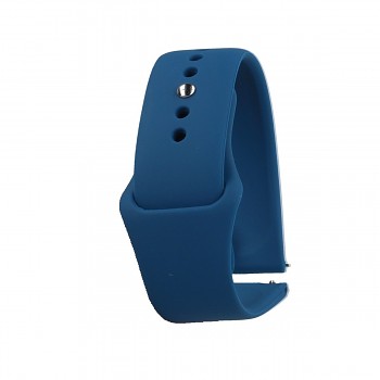 Univerzální silikonový řemínek TopQ Soft 22 mm modrý    