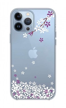 Zadní silikonový kryt na iPhone 13 Pro Max Květy sakury