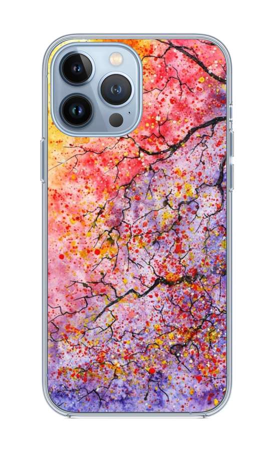Levně Kryt TopQ iPhone 13 Pro Max silikon Abstract Tree 65292 (pouzdro neboli obal na mobil iPhone 13 Pro Max)
