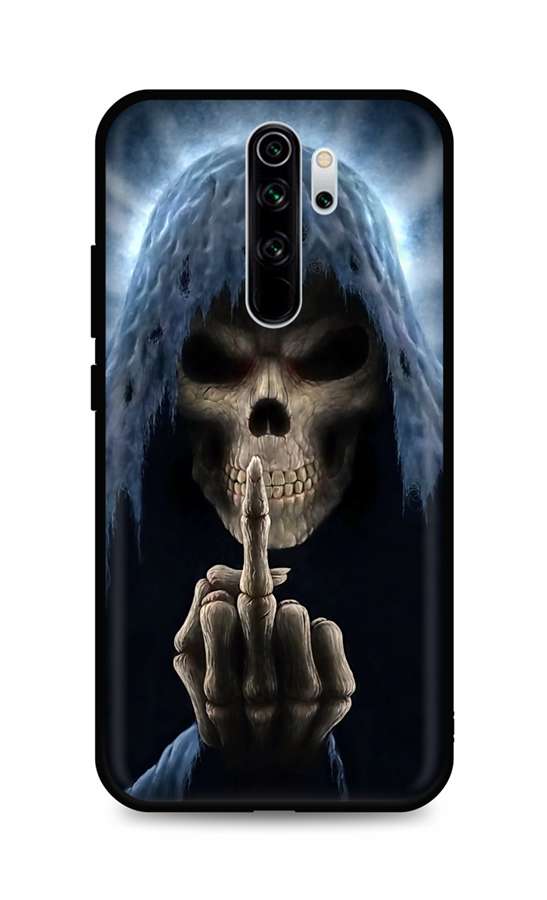 Zadní silikonový kryt DARK na Xiaomi Redmi Note 8 Pro Fuck Off