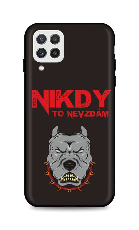 Zadní silikonový kryt DARK na Samsung A22 Nikdy to nevzdám