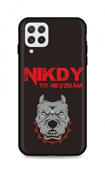 Zadní silikonový kryt DARK na Samsung A22 Nikdy to nevzdám