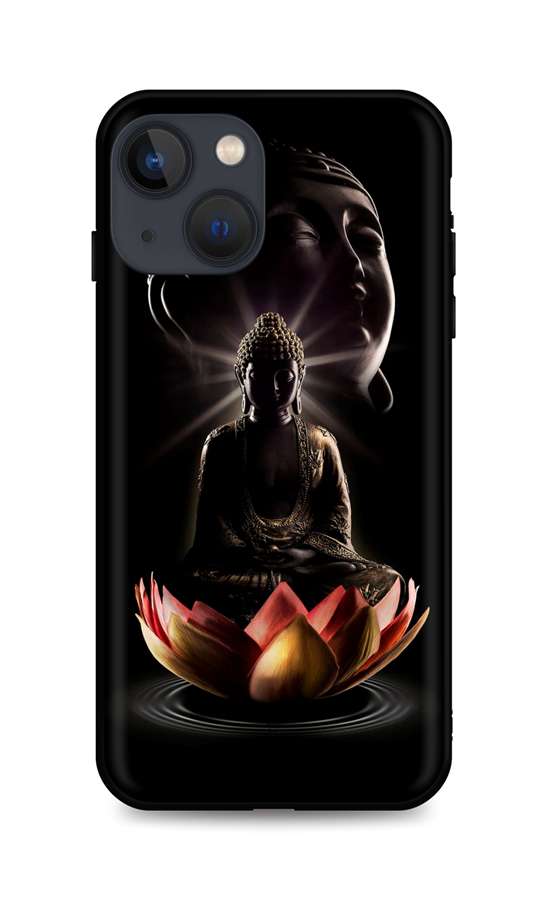 Levně Kryt TopQ iPhone 13 mini silikon Meditation 65388 (pouzdro neboli obal na mobil iPhone 13 mini)