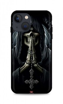 Zadní silikonový kryt DARK na iPhone 13 mini Grim Reaper
