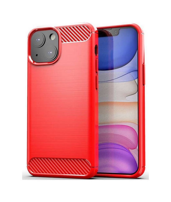 Levně Kryt TopQ iPhone 13 silikon červený 65467 (pouzdro neboli obal na mobil iPhone 13)