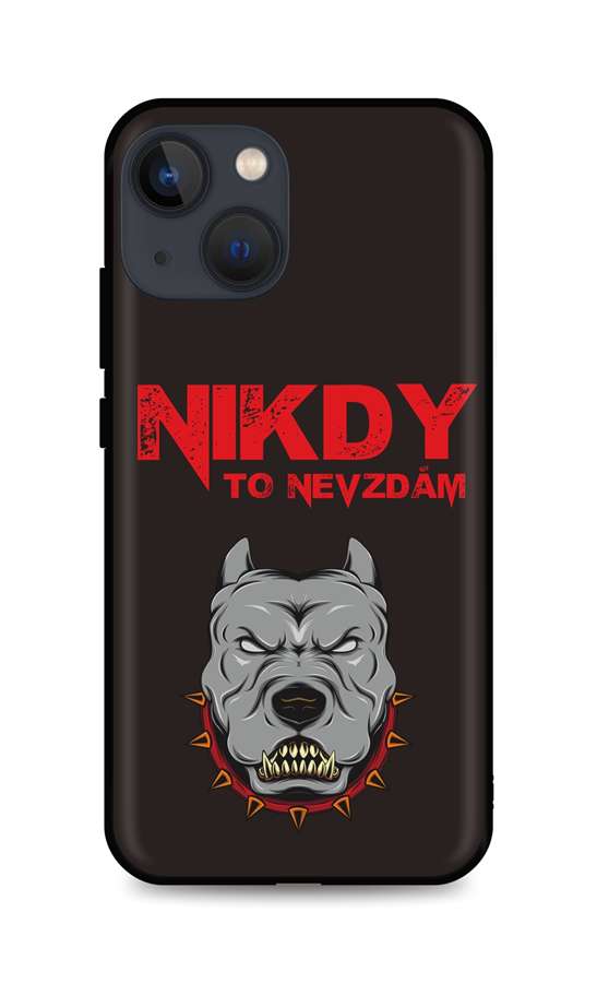 Zadní silikonový kryt DARK na iPhone 13 mini Nikdy to nevzdám