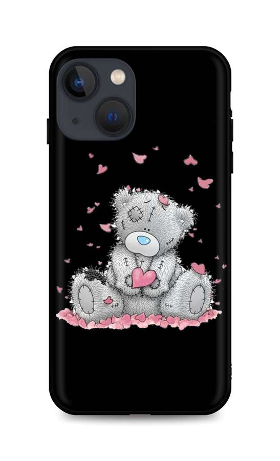 Zadní silikonový kryt DARK na iPhone 13 mini Lovely Teddy Bear