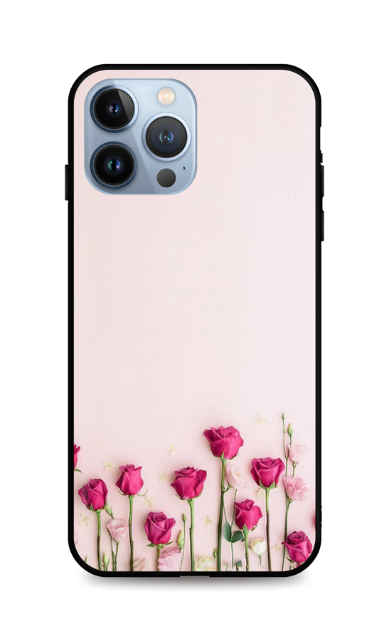 Levně Kryt TopQ iPhone 13 Pro Max silikon Roses 65565 (pouzdro neboli obal na mobil iPhone 13 Pro Max)