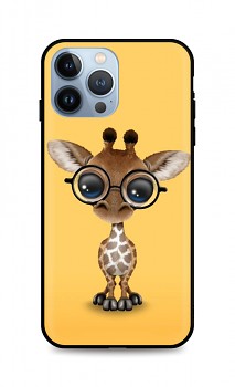 Zadní silikonový kryt DARK na iPhone 13 Pro Max Cute Giraffe
