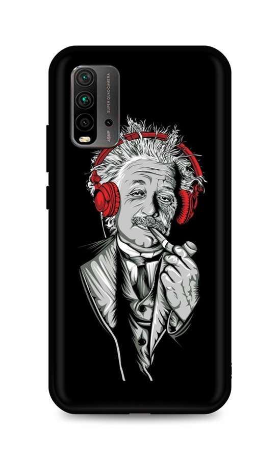 Zadní silikonový kryt DARK na Xiaomi Redmi 9T Albert Einstein
