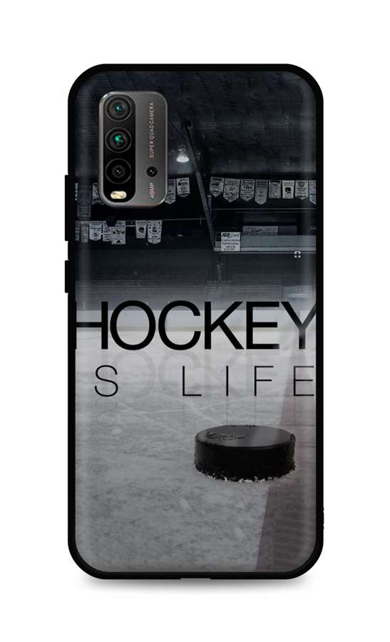 Levně Kryt TopQ Xiaomi Redmi 9T silikon Hockey Is Life 65730 (pouzdro neboli obal na mobil Xiaomi Redmi 9T)
