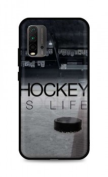 Zadní silikonový kryt DARK na Xiaomi Redmi 9T Hockey Is Life