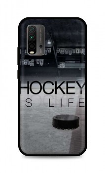 Zadní silikonový kryt DARK na Xiaomi Redmi 9T Hockey Is Life