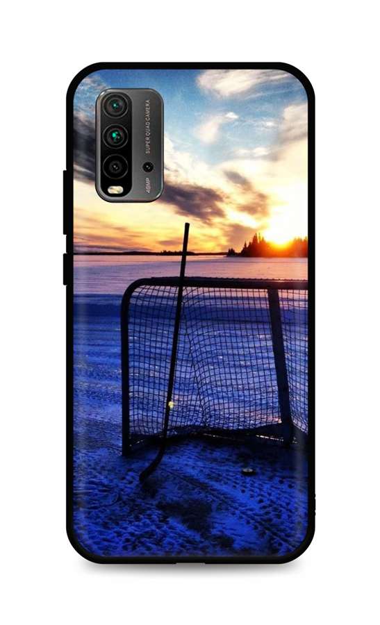 Levně Kryt TopQ Xiaomi Redmi 9T silikon Hockey Sunset 65762 (pouzdro neboli obal na mobil Xiaomi Redmi 9T)