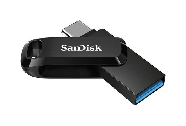 Flash disk SanDisk Ultra Dual Drive GO USB-C USB 3.1 64GB černý 65812