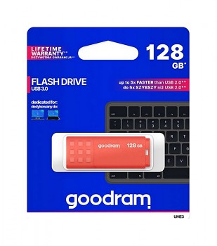 Flash disk GOODRAM UME3 128GB USB 3.0 oranžový