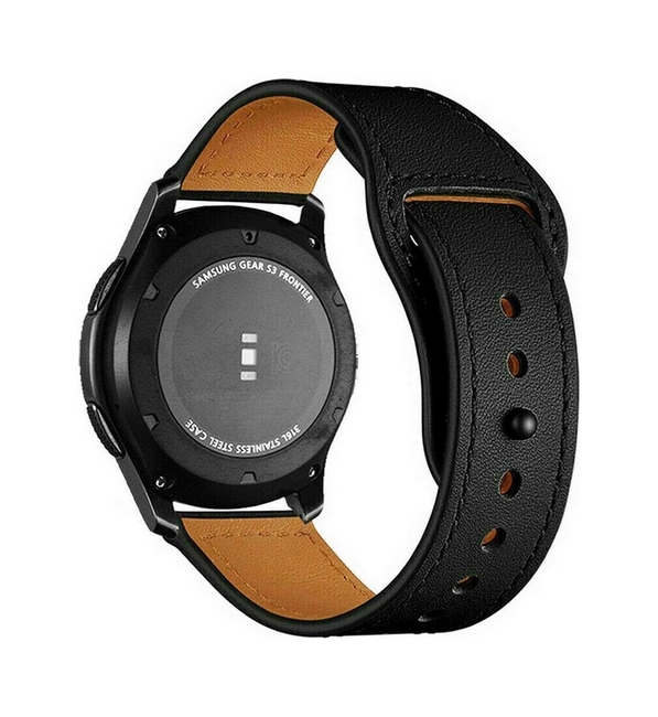 Univerzální koženkový řemínek Business 20 mm černý