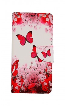 Knížkové pouzdro na Xiaomi Redmi 9T Růžoví motýlci