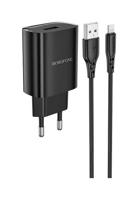 Nabíječka Borofone BN1 pro iPhone 2.1A černá 66031