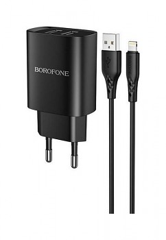 Nabíječka Borofone BN2 Smart pro iPhone 2.1A černá