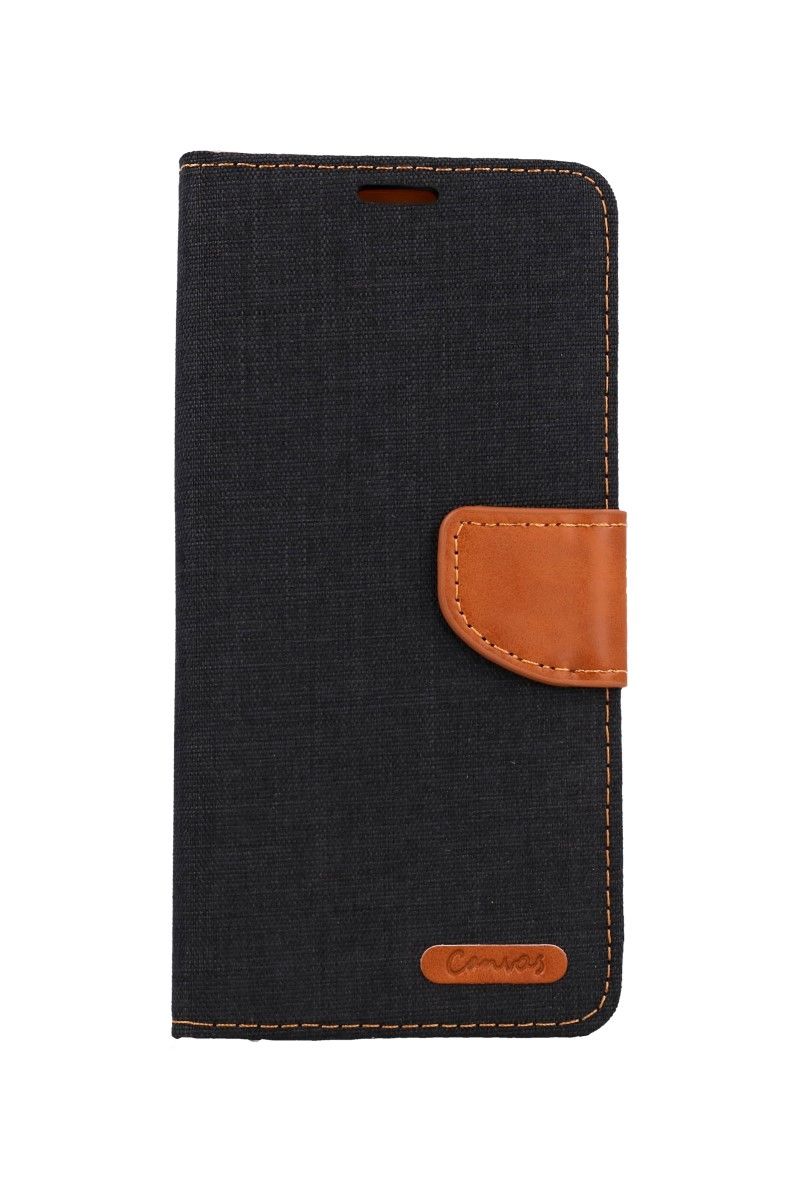 Levně Pouzdro Canvas Xiaomi Redmi 10 knížkové černé 66156 (kryt neboli obal na mobil Xiaomi Redmi 10)