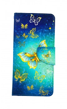 Knížkové pouzdro na Samsung A22 Obloha s motýlky