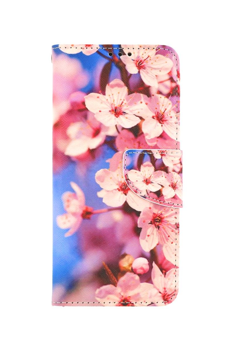 Levně Pouzdro TopQ Samsung A22 knížkové Sakura 66256 (obal neboli kryt na mobil Samsung A22)