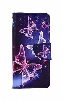 Knížkové pouzdro na Samsung A52s 5G Modré s motýlky
