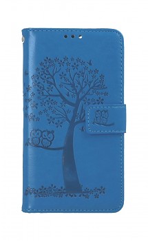 Knížkové pouzdro na iPhone 13 Modrý strom sovičky