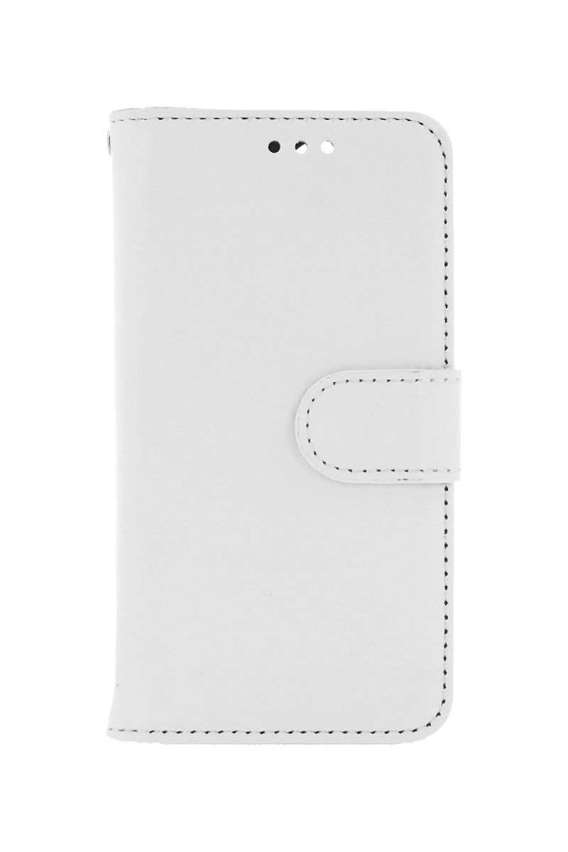 Levně Pouzdro TopQ iPhone 13 knížkové bílé s přezkou 66370 (obal neboli kryt iPhone 13)