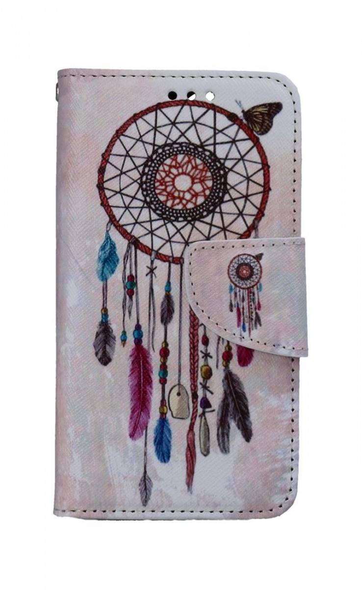 Levně Pouzdro TopQ iPhone 13 mini knížkové Dreamcatcher 66379 (kryt neboli obal na mobil iPhone 13 mini)