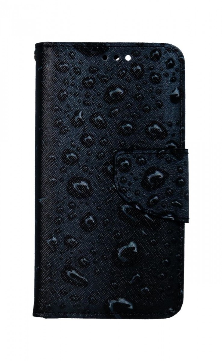 Levně Pouzdro TopQ iPhone 13 mini knížkové Kapky 66382 (kryt neboli obal na mobil iPhone 13 mini)