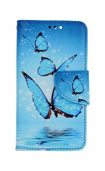 Knížkové pouzdro na iPhone 13 mini Modří motýlci