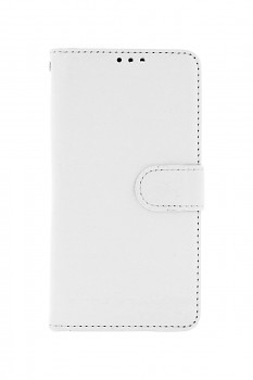 Knížkové pouzdro na iPhone 13 Pro bílé s přezkou