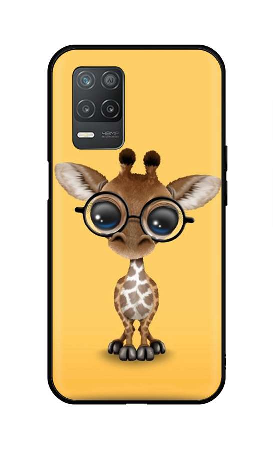 Zadní silikonový kryt DARK na Realme 8 5G Cute Giraffe