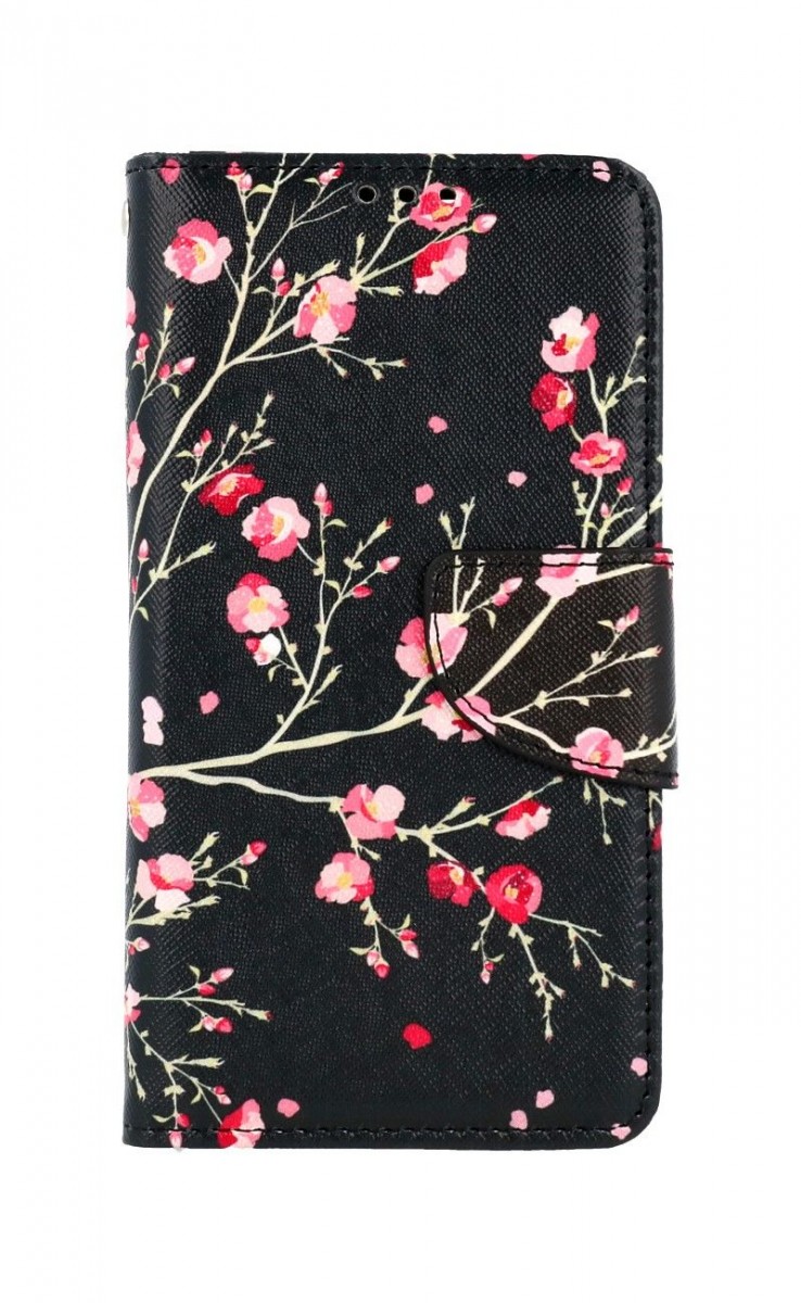 Levně Pouzdro TopQ iPhone 13 Pro Max knížkové Noční květy 66494 (kryt neboli obal na mobil iPhone 13 Pro Max)