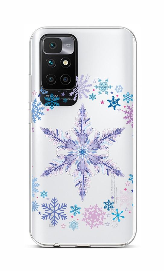 Levně Kryt TopQ Xiaomi Redmi 10 silikon Snowflake 66522 (pouzdro neboli obal na mobil Xiaomi Redmi 10)