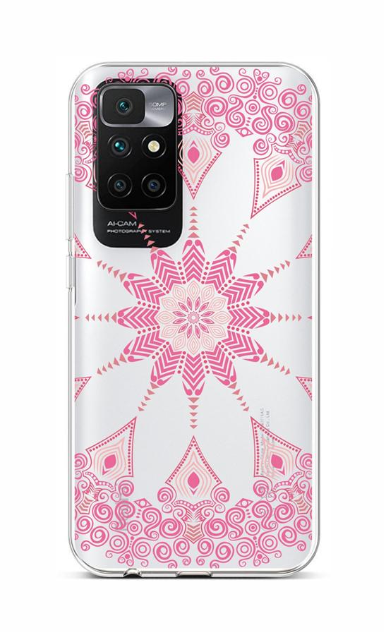 Levně Kryt TopQ Xiaomi Redmi 10 silikon Pink Mandala 66528 (pouzdro neboli obal na mobil Xiaomi Redmi 10)