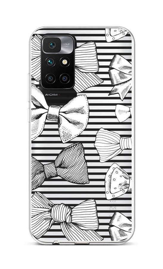 Levně Kryt TopQ Xiaomi Redmi 10 silikon Mašličky 66550 (pouzdro neboli obal na mobil Xiaomi Redmi 10)