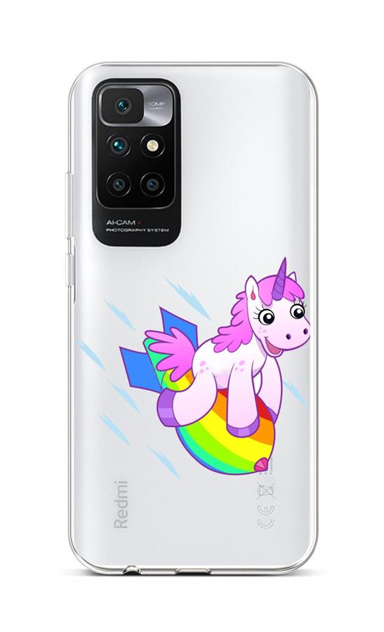 Levně Kryt TopQ Xiaomi Redmi 10 silikon Flying Unicorn 66560 (pouzdro neboli obal na mobil Xiaomi Redmi 10)