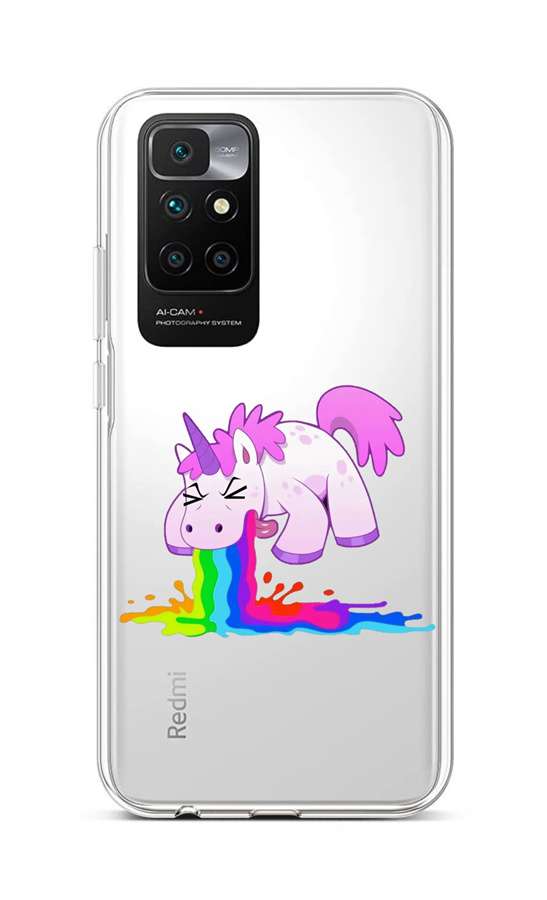 Levně Kryt TopQ Xiaomi Redmi 10 silikon Rainbow Splash 66561 (pouzdro neboli obal na mobil Xiaomi Redmi 10)