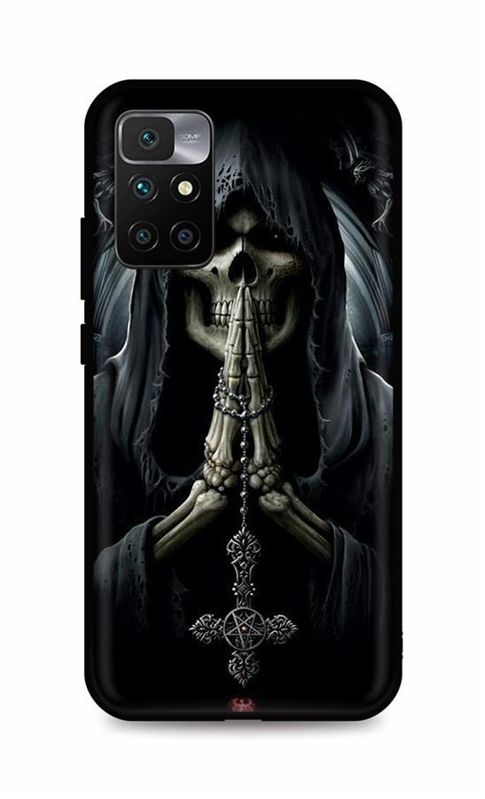 Levně Kryt TopQ Xiaomi Redmi 10 silikon Grim Reaper 66576 (pouzdro neboli obal na mobil Xiaomi Redmi 10)