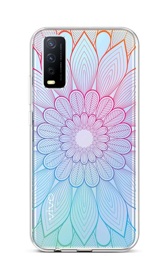 Levně Kryt TopQ Vivo Y11s silikon Rainbow Mandala 66618 (pouzdro neboli obal na mobil Vivo Y11s)