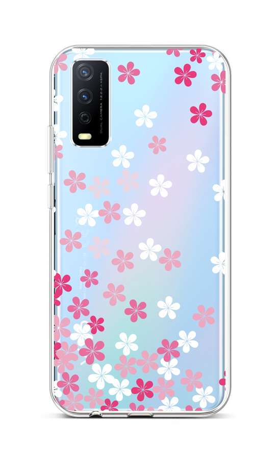 Levně Kryt TopQ Vivo Y11s silikon Pink Blossom 66623 (pouzdro neboli obal na mobil Vivo Y11s)