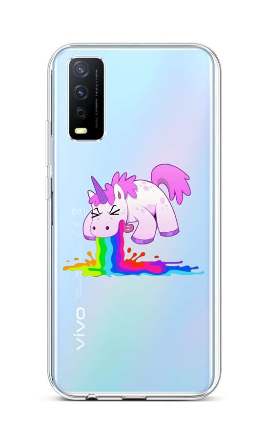 Levně Kryt TopQ Vivo Y11s silikon Rainbow Splash 66629 (pouzdro neboli obal na mobil Vivo Y11s)