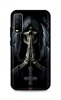 Zadní silikonový kryt DARK na Vivo Y11s Grim Reaper