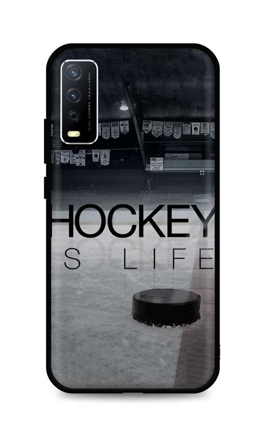 Zadní silikonový kryt DARK na Vivo Y11s Hockey Is Life