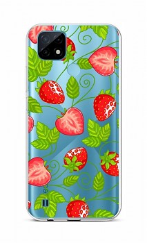 Zadní silikonový kryt na Realme C21 Strawberries