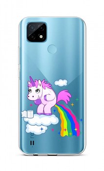 Zadní silikonový kryt na Realme C21 Rainbow Disaster